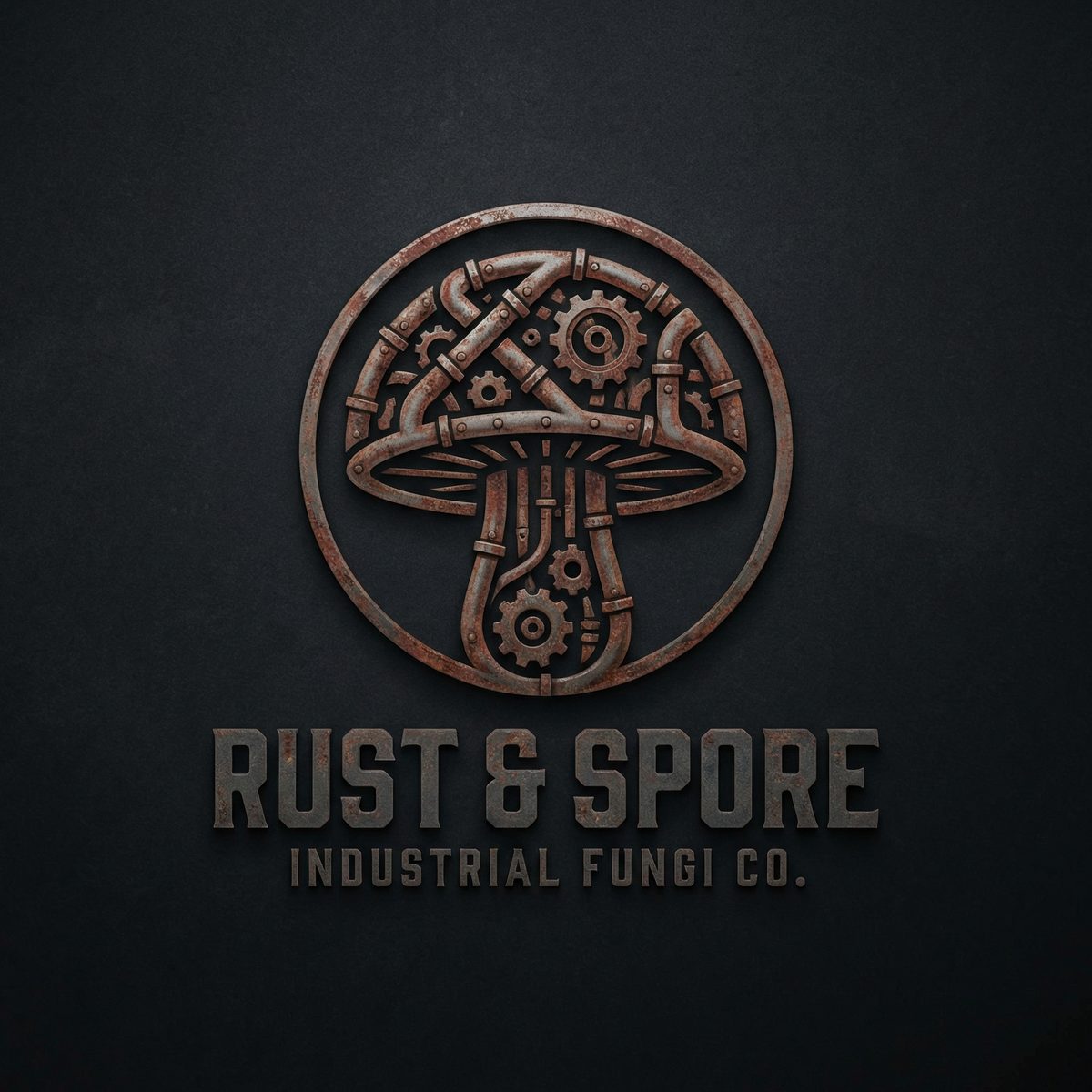 蘑菇影视Logo工业风格